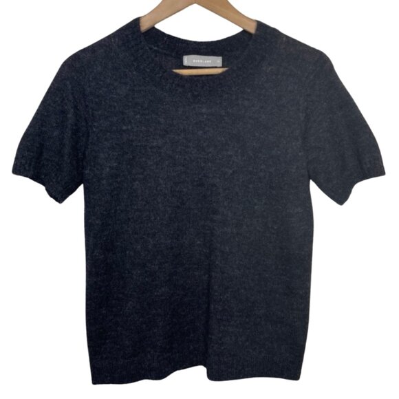 EVERLANE | The Alpaca Sweater Tee Short Sleeve Soft | Size XS - Picture 2 of 10